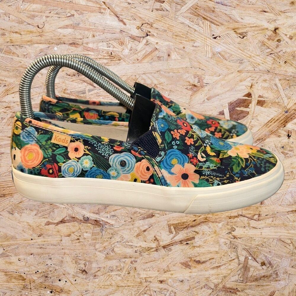 Keds Rifle Paper Co Women’s Size 7.5 Shoe Garden Party Floral Slip-On WF62201